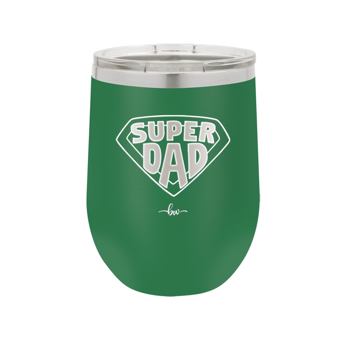 Super Dad with Shield Symbol - Laser Engraved Stainless Steel Drinkware - 2047 -