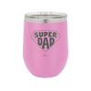 Super Dad with Shield Symbol - Laser Engraved Stainless Steel Drinkware - 2047 -