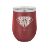 Super Dad with Shield Symbol - Laser Engraved Stainless Steel Drinkware - 2047 -