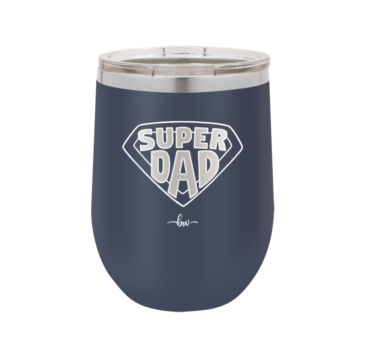 Super Dad with Shield Symbol - Laser Engraved Stainless Steel Drinkware - 2047 -