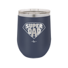 Super Dad with Shield Symbol - Laser Engraved Stainless Steel Drinkware - 2047 -