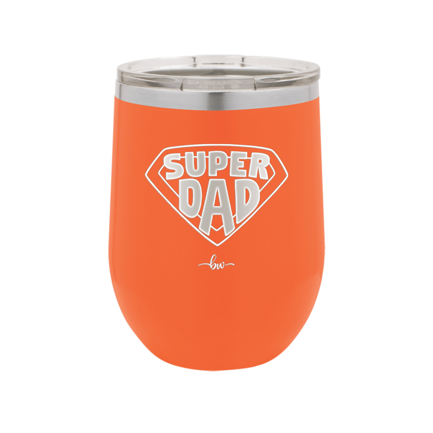 Super Dad with Shield Symbol - Laser Engraved Stainless Steel Drinkware - 2047 -