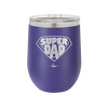 Super Dad with Shield Symbol - Laser Engraved Stainless Steel Drinkware - 2047 -