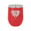 Super Dad with Shield Symbol - Laser Engraved Stainless Steel Drinkware - 2047 -