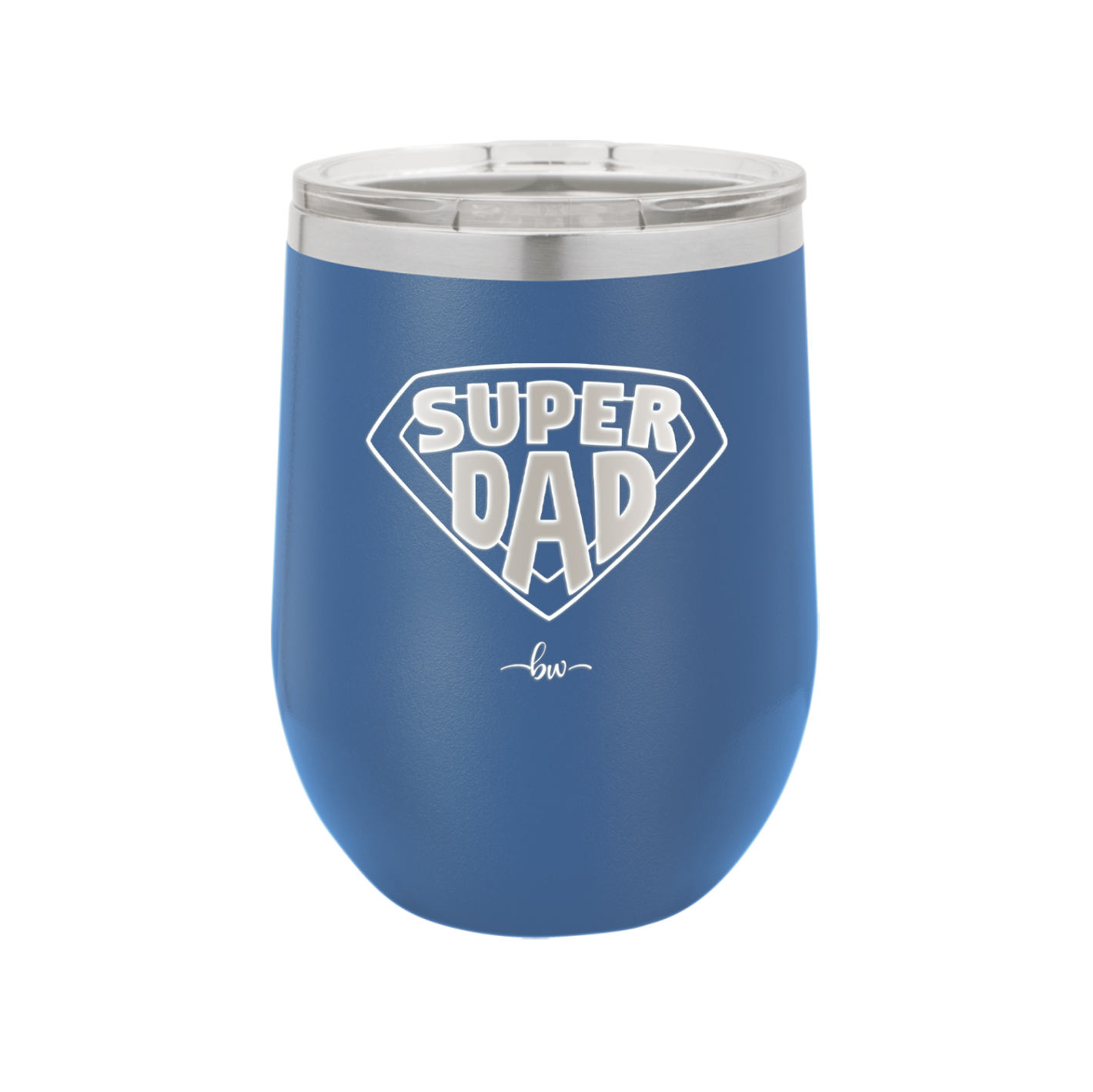 Super Dad with Shield Symbol - Laser Engraved Stainless Steel Drinkware - 2047 -