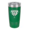 Super Dad with Shield Symbol - Laser Engraved Stainless Steel Drinkware - 2047 -