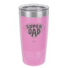 Super Dad with Shield Symbol - Laser Engraved Stainless Steel Drinkware - 2047 -