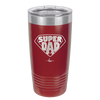 Super Dad with Shield Symbol - Laser Engraved Stainless Steel Drinkware - 2047 -