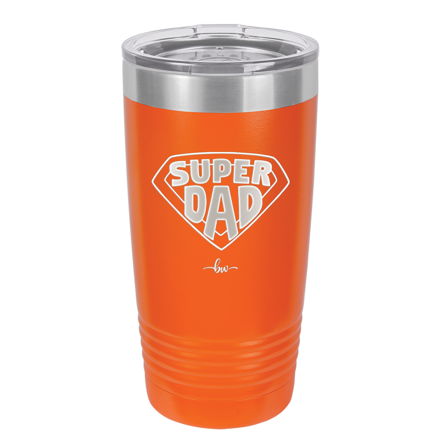 Super Dad with Shield Symbol - Laser Engraved Stainless Steel Drinkware - 2047 -