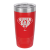 Super Dad with Shield Symbol - Laser Engraved Stainless Steel Drinkware - 2047 -