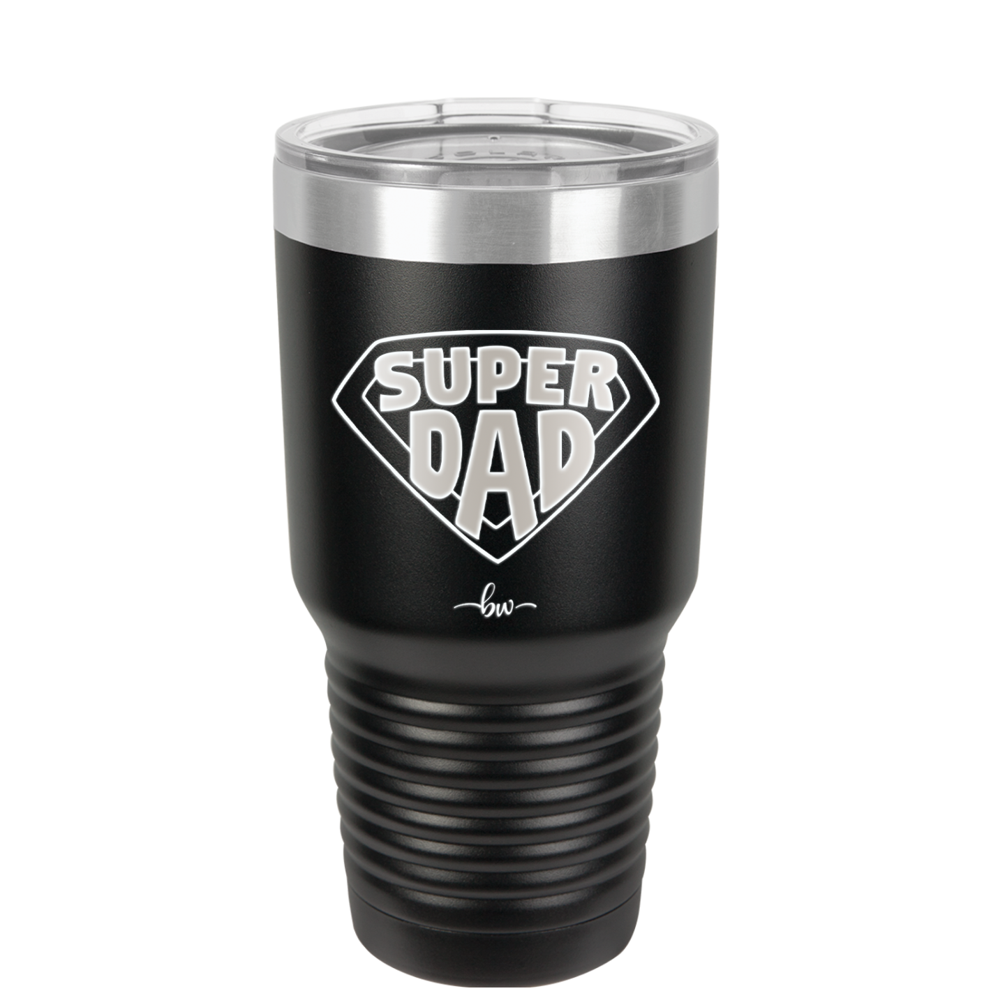 Super Dad with Shield Symbol - Laser Engraved Stainless Steel Drinkware - 2047 -