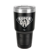 Super Dad with Shield Symbol - Laser Engraved Stainless Steel Drinkware - 2047 -