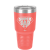 Super Dad with Shield Symbol - Laser Engraved Stainless Steel Drinkware - 2047 -