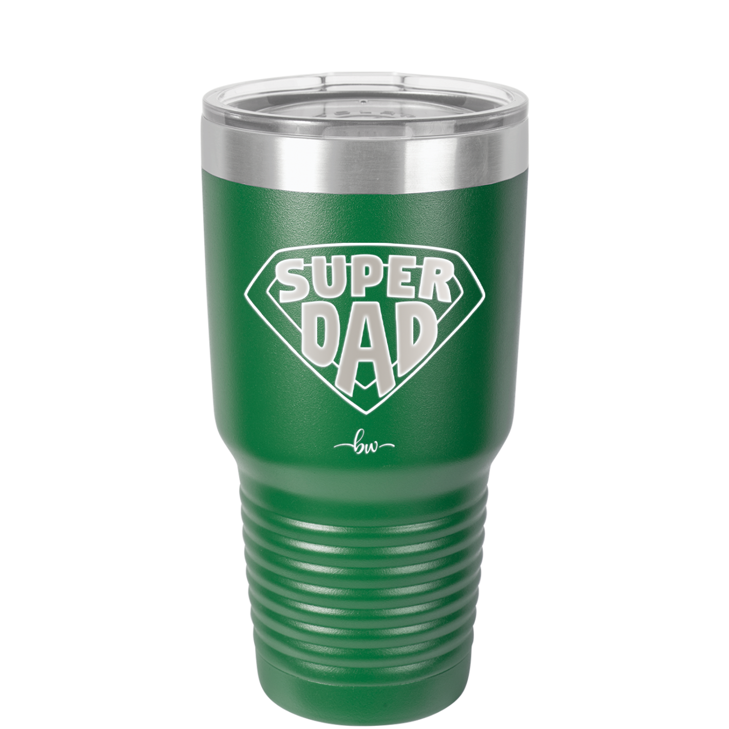 Super Dad with Shield Symbol - Laser Engraved Stainless Steel Drinkware - 2047 -