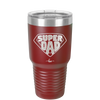 Super Dad with Shield Symbol - Laser Engraved Stainless Steel Drinkware - 2047 -