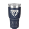 Super Dad with Shield Symbol - Laser Engraved Stainless Steel Drinkware - 2047 -