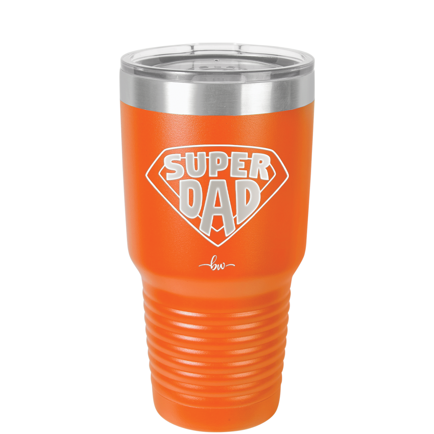 Super Dad with Shield Symbol - Laser Engraved Stainless Steel Drinkware - 2047 -