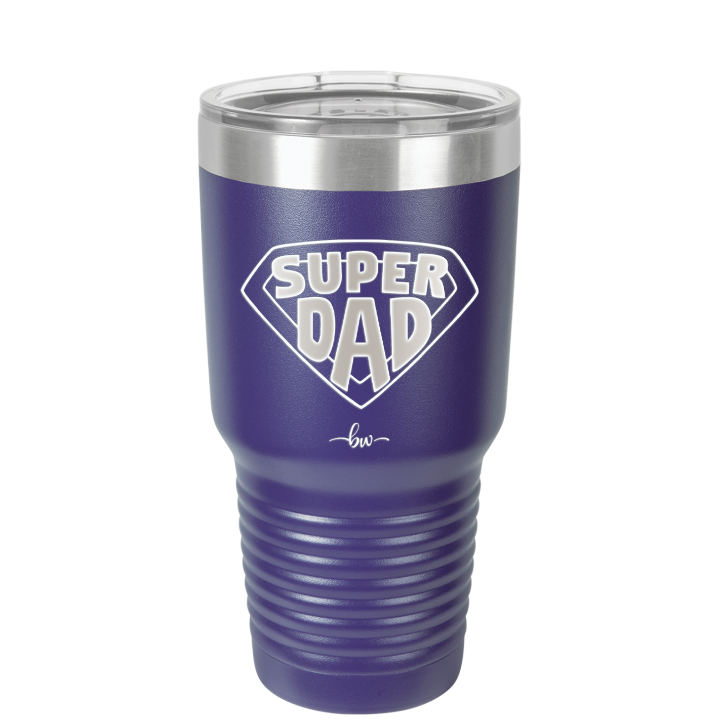 Super Dad with Shield Symbol - Laser Engraved Stainless Steel Drinkware - 2047 -