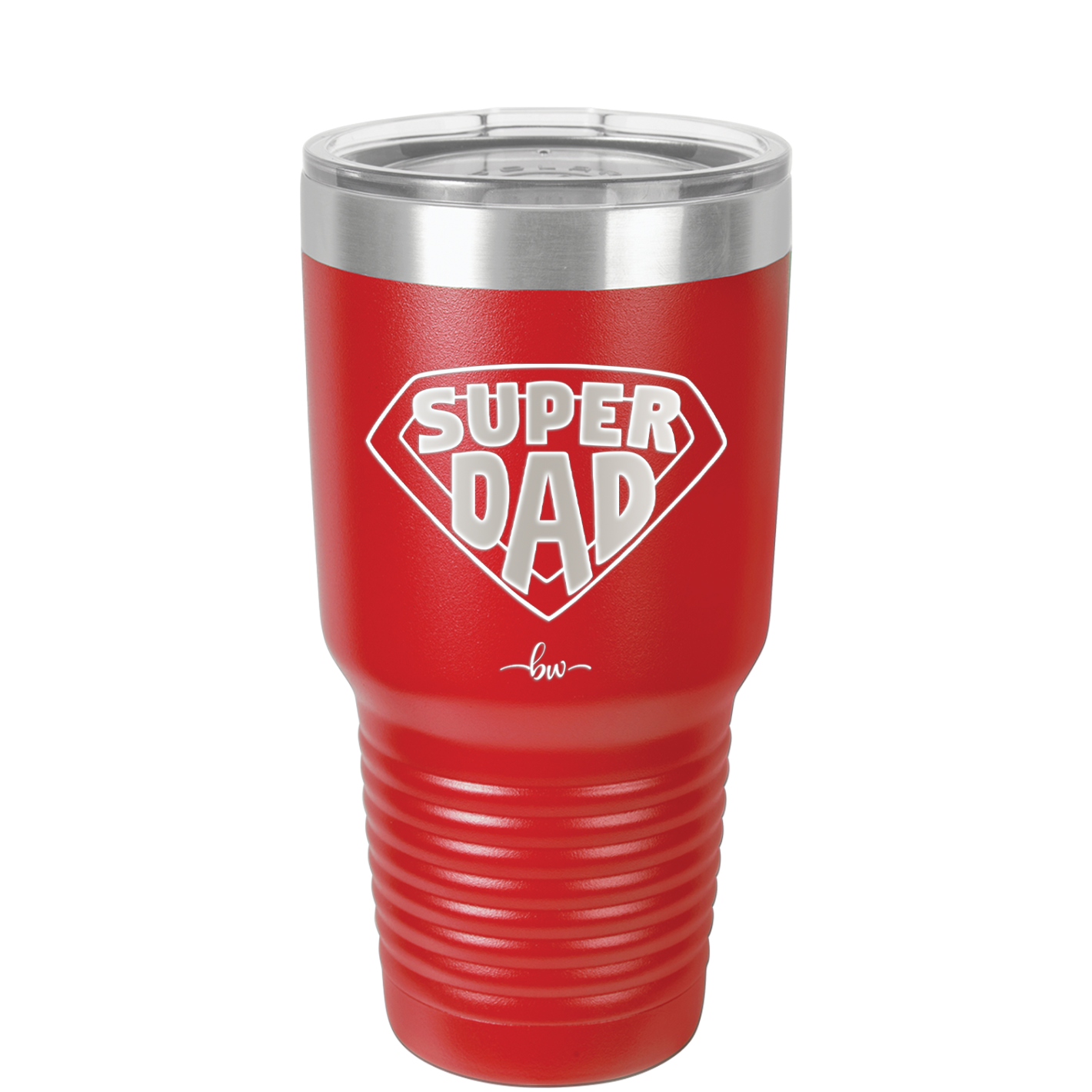 Super Dad with Shield Symbol - Laser Engraved Stainless Steel Drinkware - 2047 -