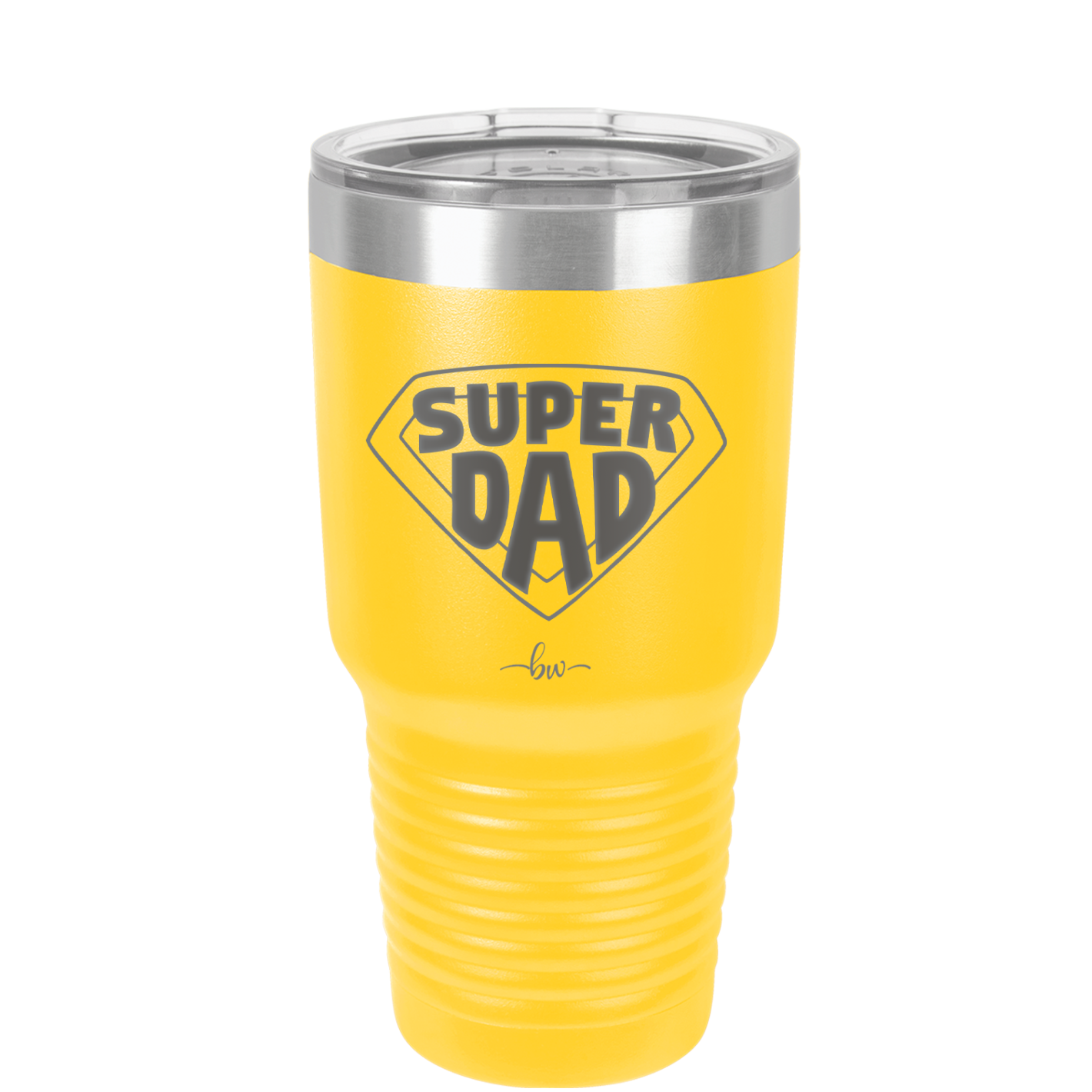 Super Dad with Shield Symbol - Laser Engraved Stainless Steel Drinkware - 2047 -