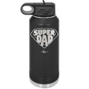 Super Dad with Shield Symbol - Laser Engraved Stainless Steel Drinkware - 2047 -