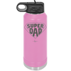 Super Dad with Shield Symbol - Laser Engraved Stainless Steel Drinkware - 2047 -