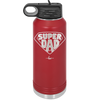 Super Dad with Shield Symbol - Laser Engraved Stainless Steel Drinkware - 2047 -