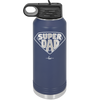 Super Dad with Shield Symbol - Laser Engraved Stainless Steel Drinkware - 2047 -