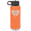 Super Dad with Shield Symbol - Laser Engraved Stainless Steel Drinkware - 2047 -