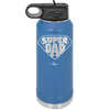 Super Dad with Shield Symbol - Laser Engraved Stainless Steel Drinkware - 2047 -