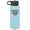 Super Dad with Shield Symbol - Laser Engraved Stainless Steel Drinkware - 2047 -