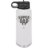 Super Dad with Shield Symbol - Laser Engraved Stainless Steel Drinkware - 2047 -