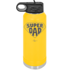 Super Dad with Shield Symbol - Laser Engraved Stainless Steel Drinkware - 2047 -