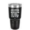 I Have a Beautiful Daughter I Also Have a Gun a Shovel an Alibi Checklist - Laser Engraved Stainless Steel Drinkware - 2053 -