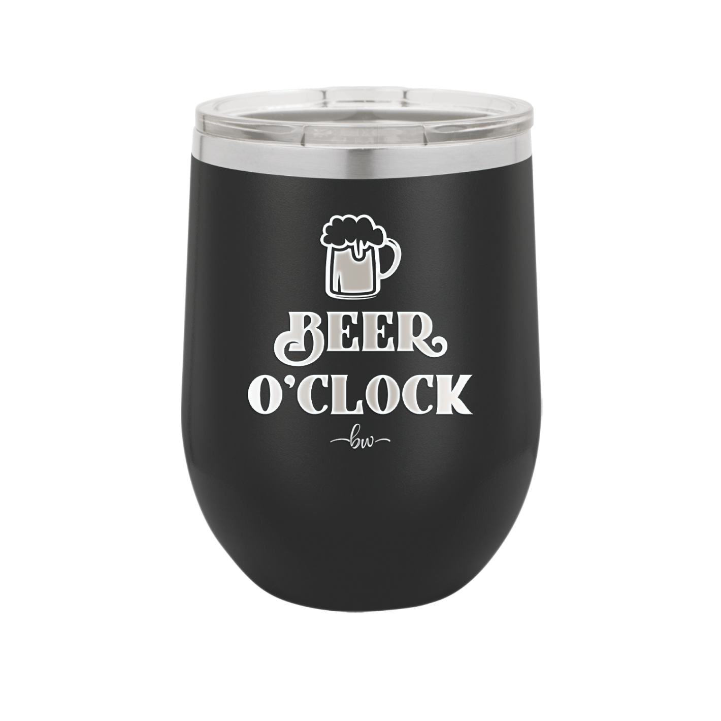 Beer O'Clock - Laser Engraved Stainless Steel Drinkware - 2098 -