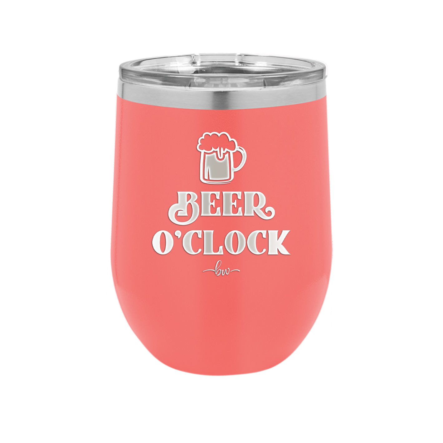 Beer O'Clock - Laser Engraved Stainless Steel Drinkware - 2098 -