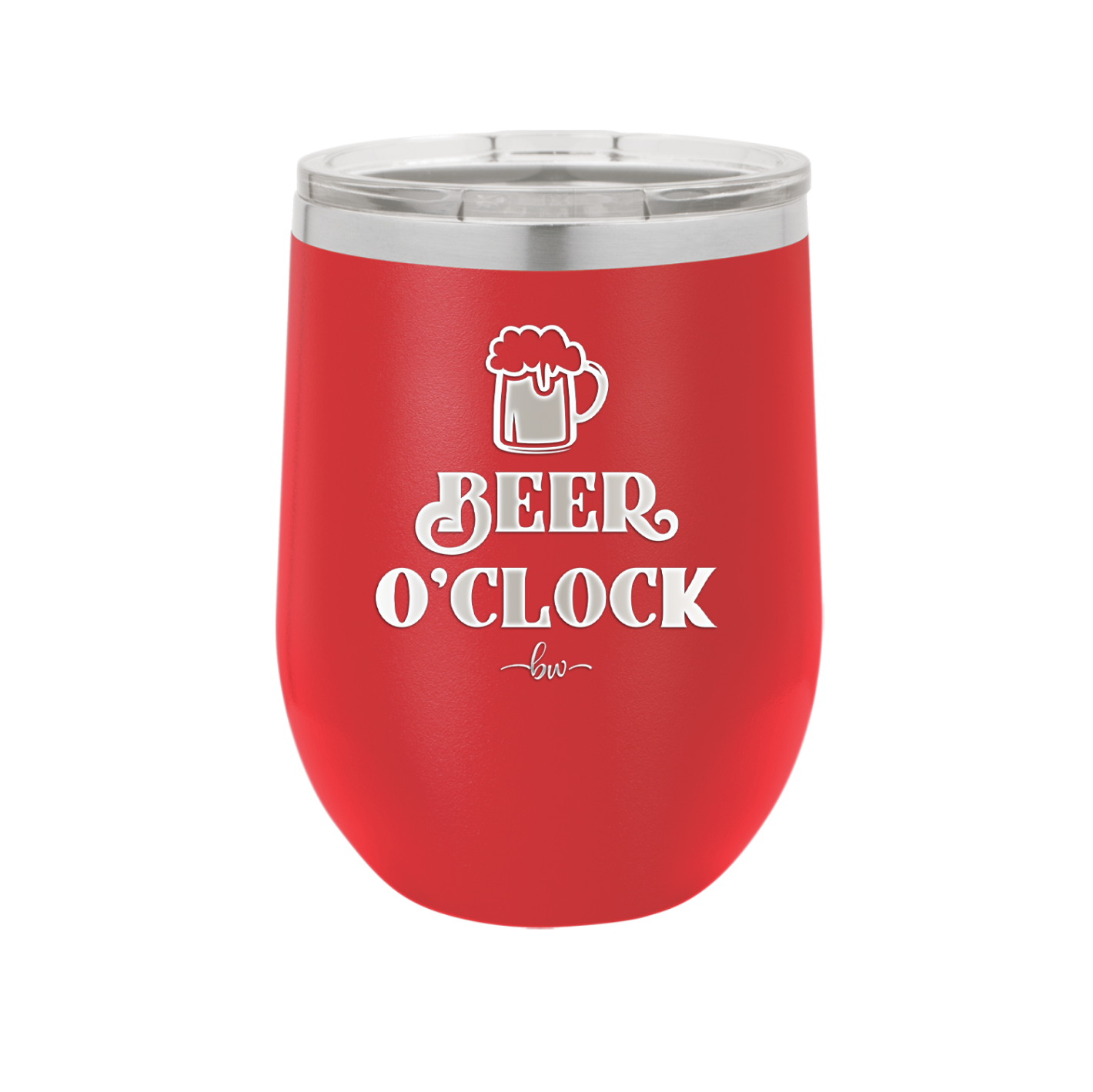 Beer O'Clock - Laser Engraved Stainless Steel Drinkware - 2098 -