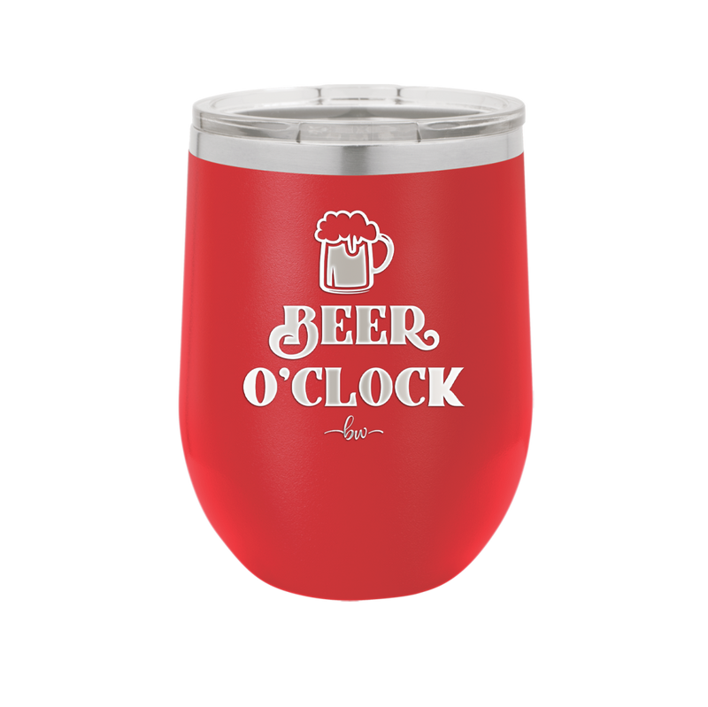 Beer O'Clock - Laser Engraved Stainless Steel Drinkware - 2098 -