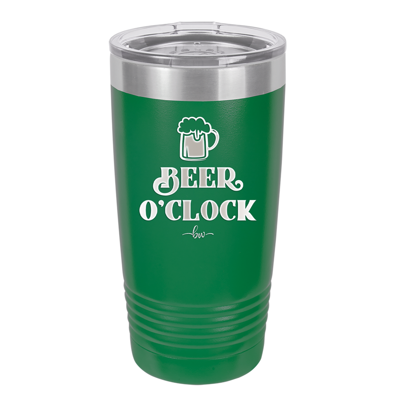 Beer O'Clock - Laser Engraved Stainless Steel Drinkware - 2098 -