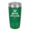 Beer O'Clock - Laser Engraved Stainless Steel Drinkware - 2098 -