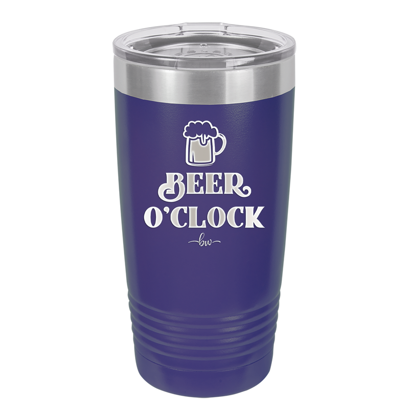 Beer O'Clock - Laser Engraved Stainless Steel Drinkware - 2098 -