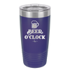 Beer O'Clock - Laser Engraved Stainless Steel Drinkware - 2098 -