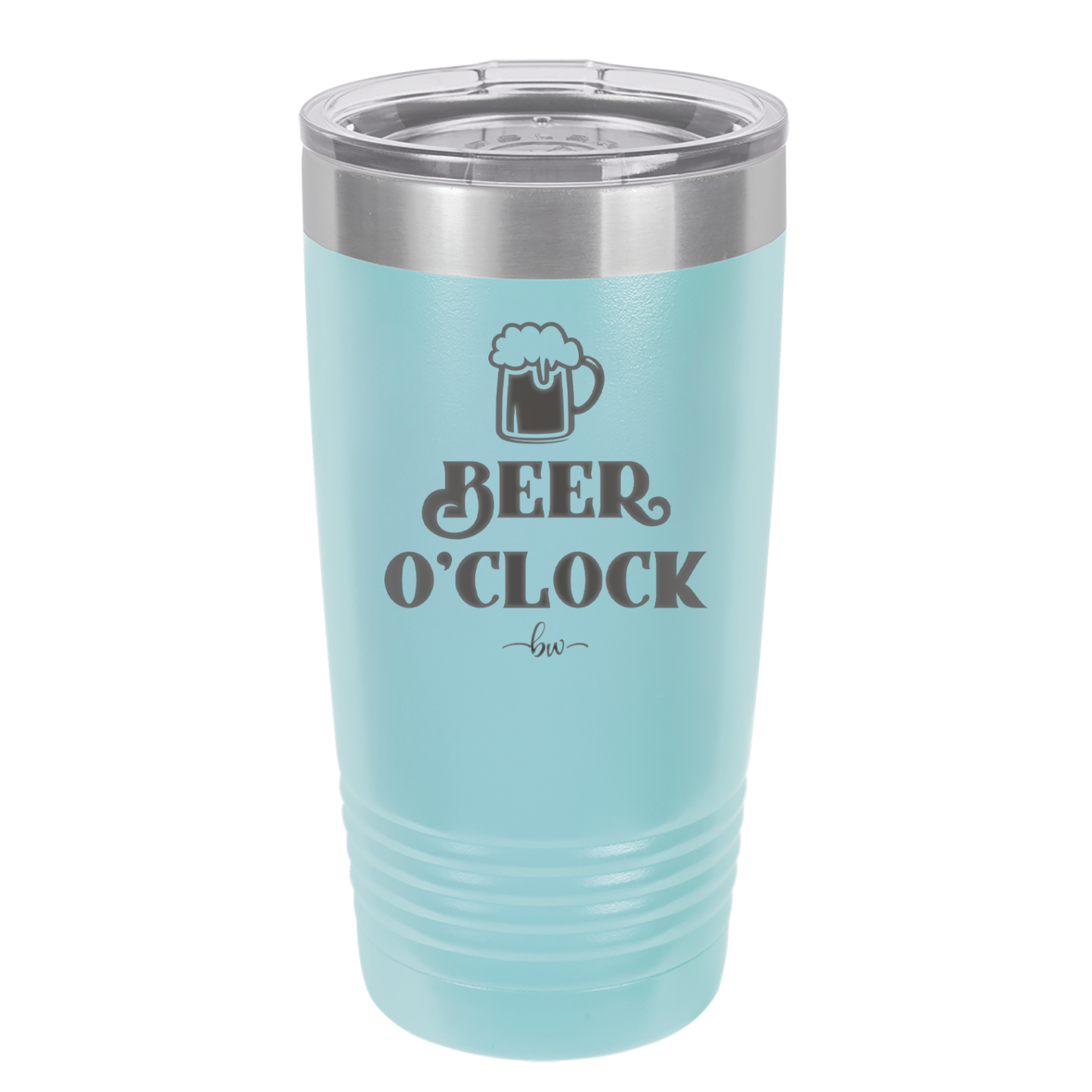 Beer O'Clock - Laser Engraved Stainless Steel Drinkware - 2098 -