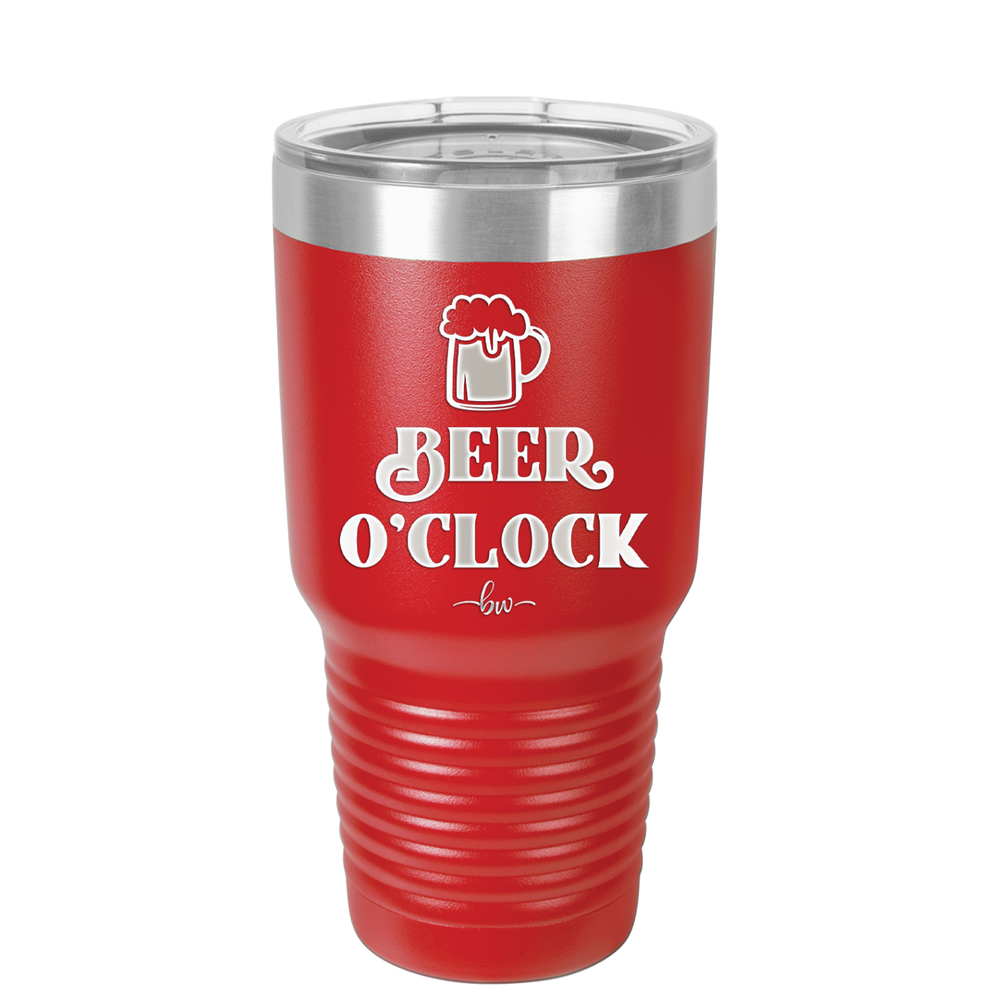 Beer O'Clock - Laser Engraved Stainless Steel Drinkware - 2098 -