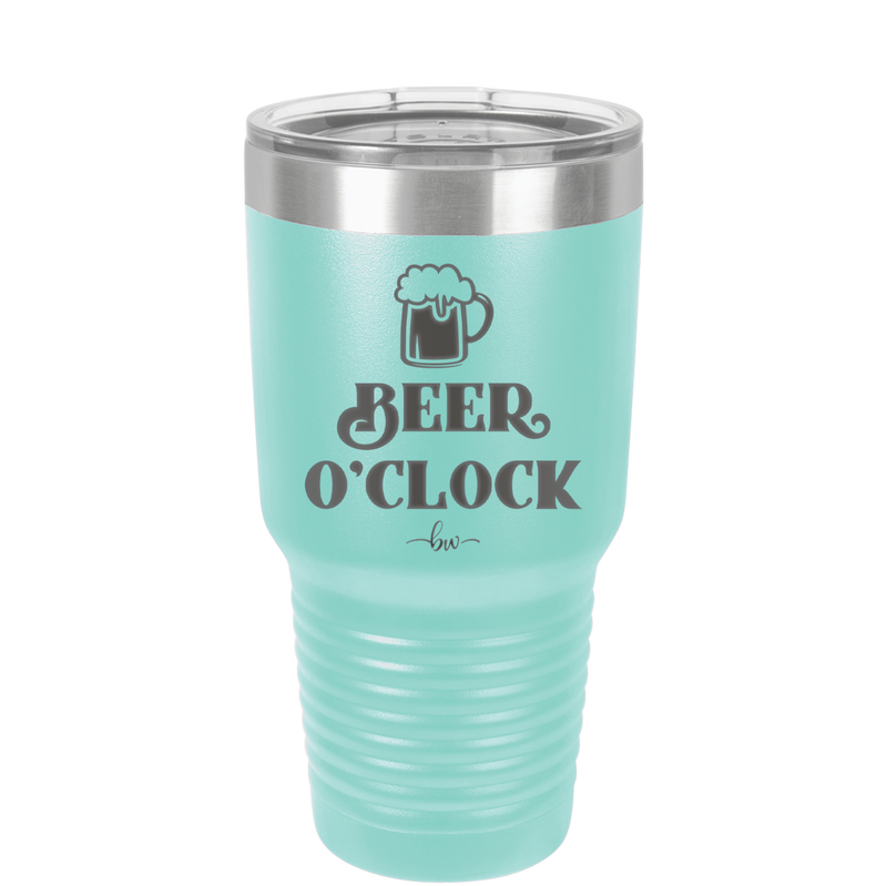 Beer O'Clock - Laser Engraved Stainless Steel Drinkware - 2098 -