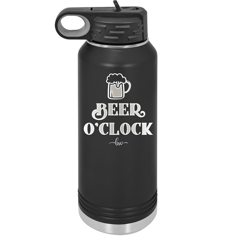 Beer O'Clock - Laser Engraved Stainless Steel Drinkware - 2098 -