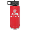 Beer O'Clock - Laser Engraved Stainless Steel Drinkware - 2098 -