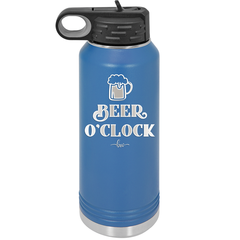 Beer O'Clock - Laser Engraved Stainless Steel Drinkware - 2098 -