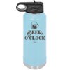 Beer O'Clock - Laser Engraved Stainless Steel Drinkware - 2098 -