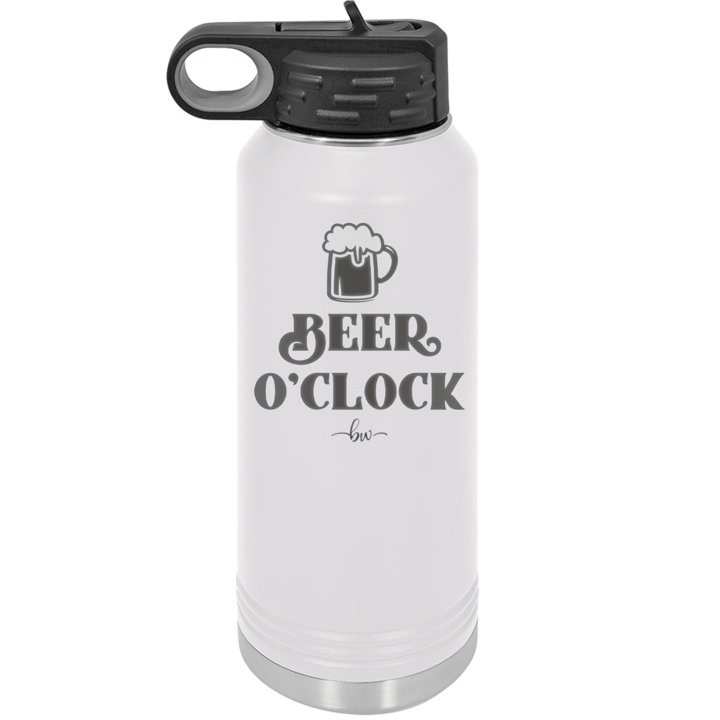 Beer O'Clock - Laser Engraved Stainless Steel Drinkware - 2098 -